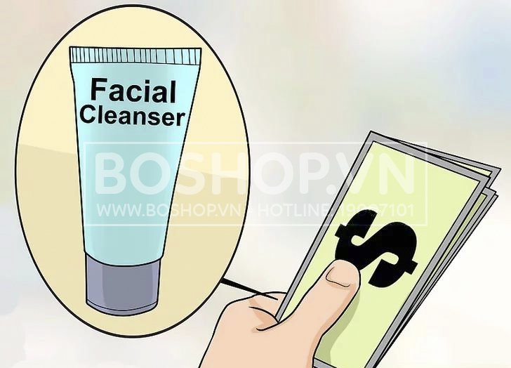 Mua một loại sữa rửa mặt dịu nhẹ. Phù hợp chuyên loại bỏ mụn đầu đỏ