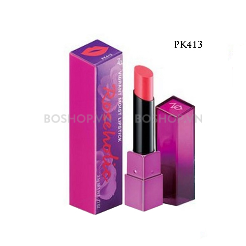 Son Lì ZA Vibrant Moist Lipstick Roseholic Pk413 Tea Rose