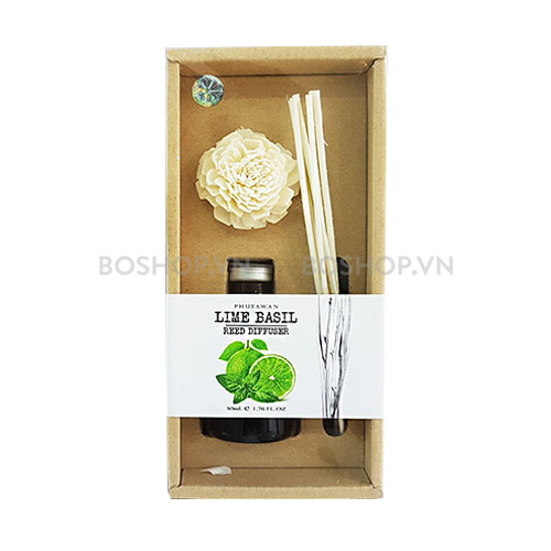 Tinh Dầu Phutawan Reed Diffuser Lime Basil 50ml