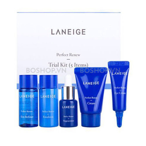 Mua Bộ Dưỡng Da Laneige Perfect Renew Trial Kit 5 Món giá 120,000 trên Boshop.vn