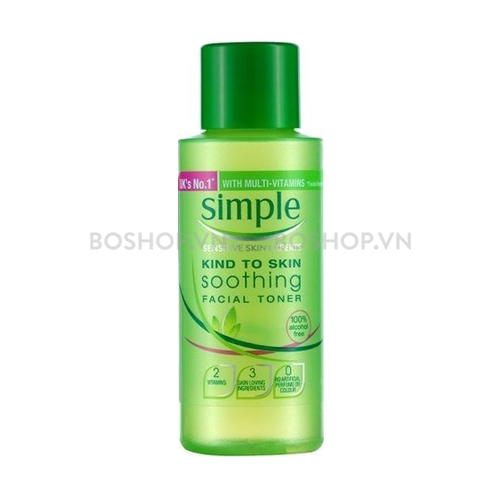 Nước Hoa Hồng Simple Kind To Skin Soothing 50ml