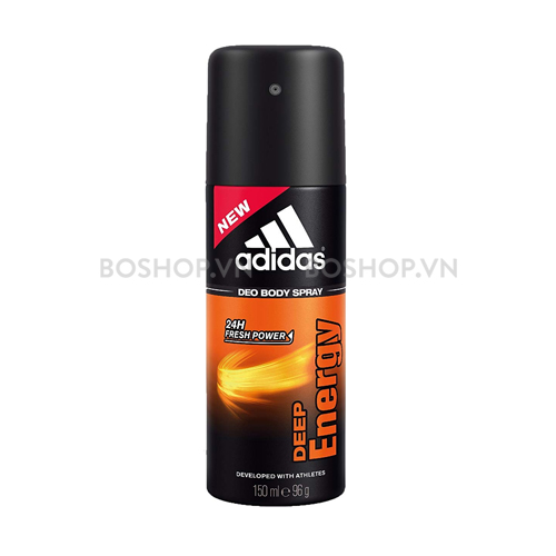 Xịt Khử Mùi Nam Adidas 24h Deep Energy 150ml