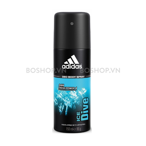 Xịt Khử Mùi Nam Adidas 24h Ice Dive 150ml