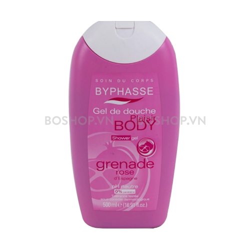 Sữa Tắm Byphasse Plaisir Shower Gel Granade Rose 500ml