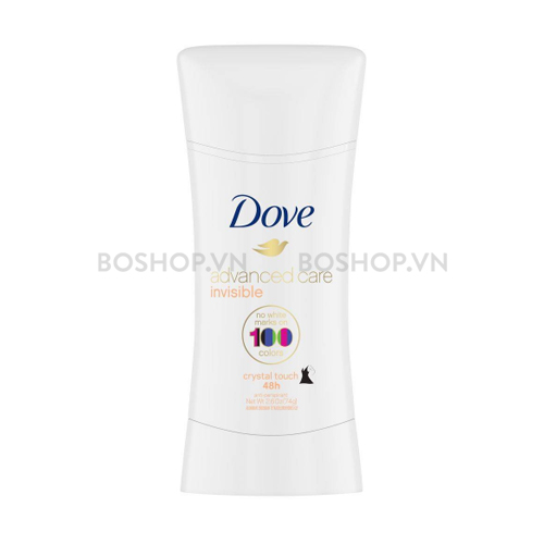 Lăn Khử Mùi Dove Invisible Crystal Touch 48h 74g