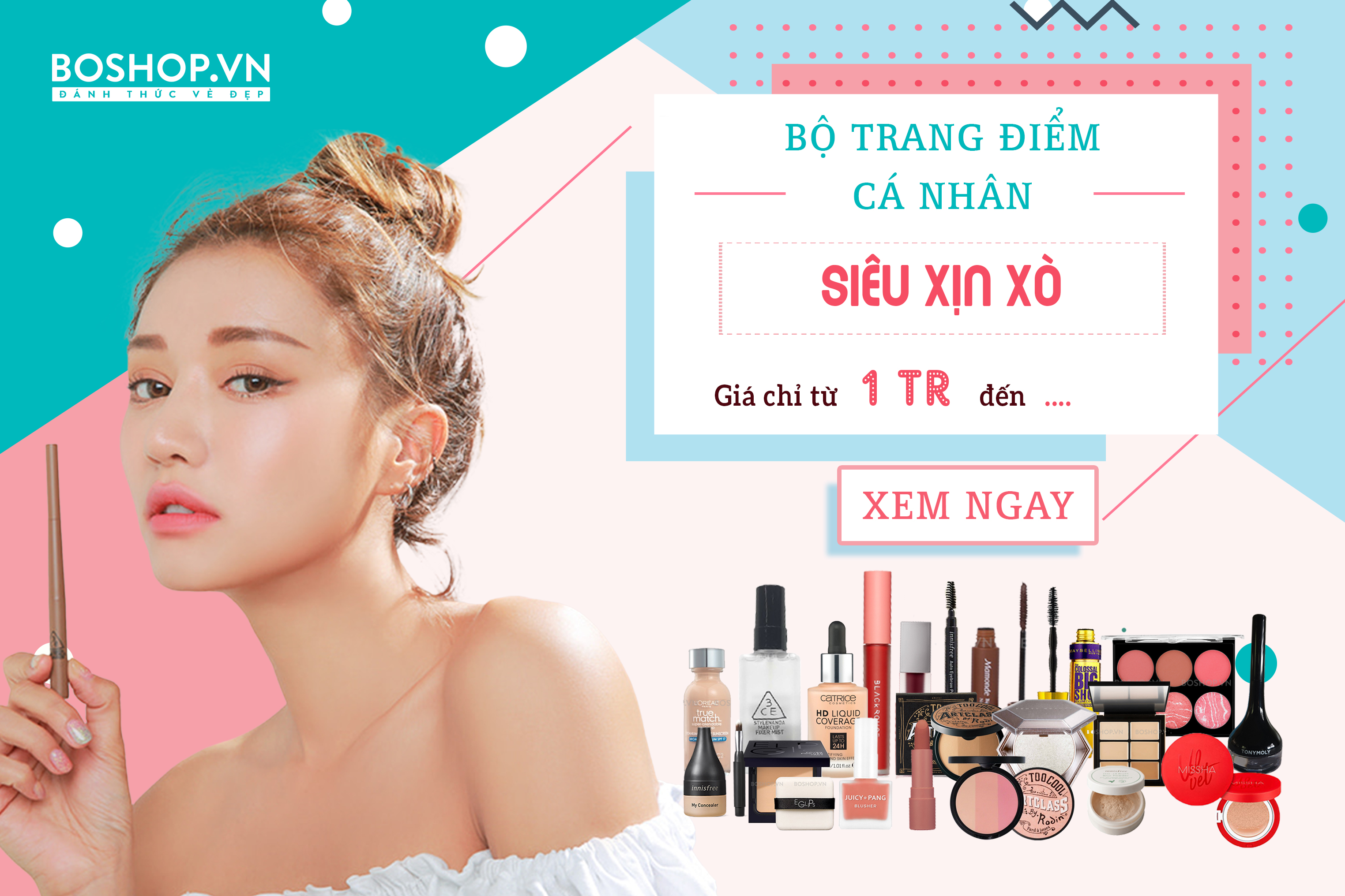 Bộ trang điểm cá nhân giá chỉ 1 triệu