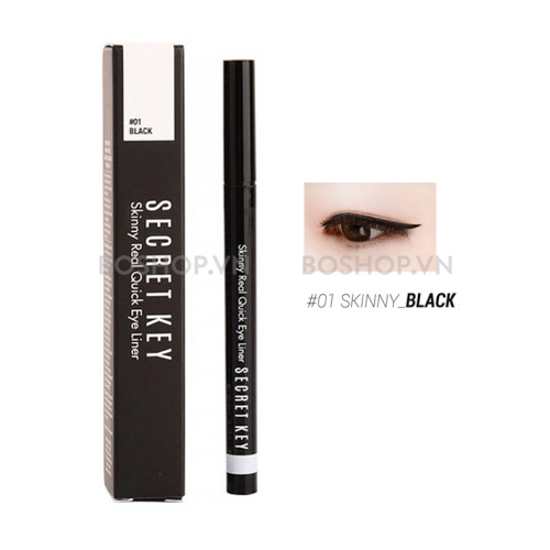 Kẻ Mắt Secret Key Skinny Real Quick Eye Liner 01