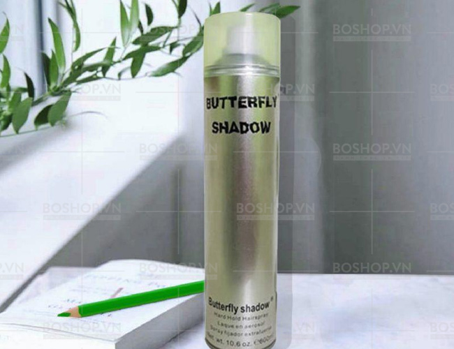 Gôm xịt tóc Butterfly Shadow 150ml 320ml 600ml Chính hãng Gôm bạc giữ nếp  tạo kiểu nam nữ  Lazadavn