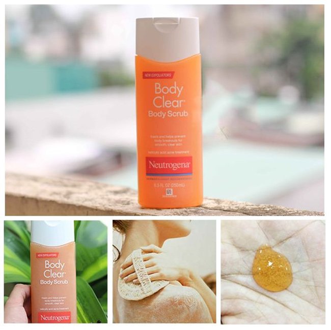 Mua Tẩy Da Chết Neutrogena Body Clear Body Scrub Salicylic Acid 250ml giá 245,000 trên Boshop.vn