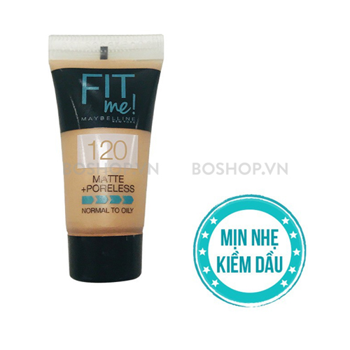 Kem Nền Maybelline Fit Me Matte Poreless 120 Dạng Tuýp 5ml