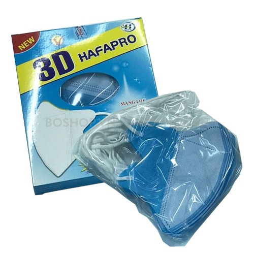 Khẩu Trang 3D Hafapro 10 Cái Màu Xanh