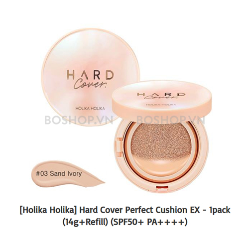 Phấn Nước Holika Holika Hard Cover Perfect Cushion EX #03