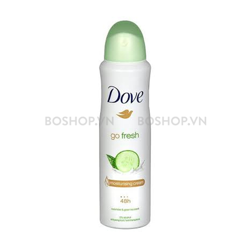 Xịt Khử Mùi Dove 48h Go Fresh Cucumber Green Tea Scent 150ml