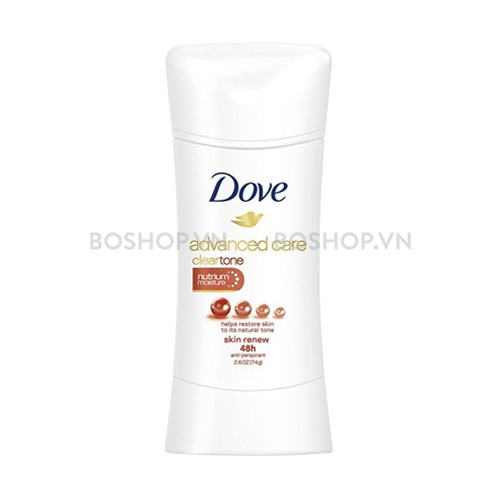 Lăn Khử Mùi Dove Clear Tone Skin Renew 48h 74g