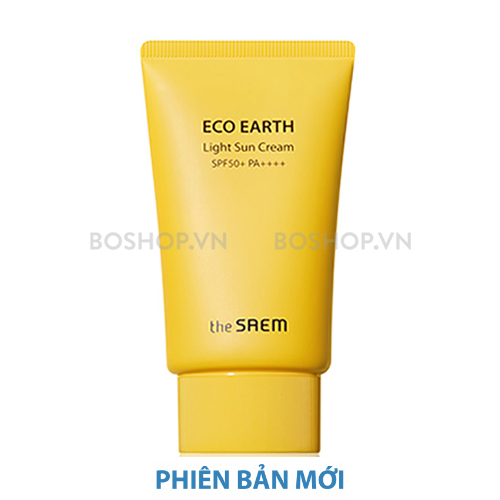 Chống Nắng The Saem Eco Earth Light Sun Cream SPF50+ 50g