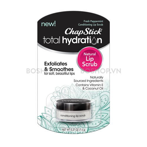 Tẩy Tế Bào Chết Môi ChapStick Total Hydration Fresh Peppermint