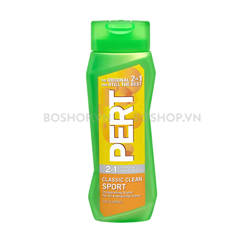 Dầu Gội Xả Pert 2in1 Classic Clean Sport 400ml