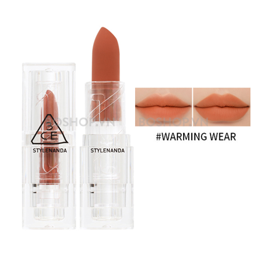 Son Thỏi 3CE Soft Matte Lipstick Warming Wear