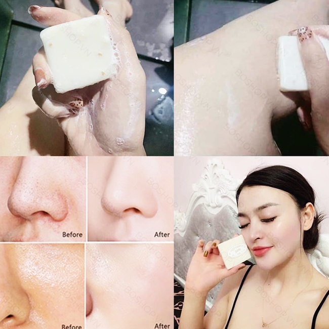 Mua Xà Phòng Tắm Kích Trắng Jam Rice Milk Soap 60g giá 10,000 trên Boshop.vn