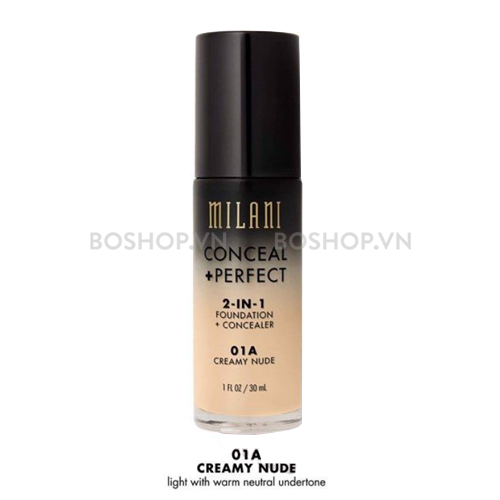 Kem Nền Che Khuyết Điểm Milani Conceal Perfect 2-in-1 01A