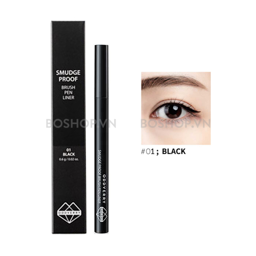 Bút Kẻ Mắt Nước Oddverry Smudge Proof 01 Black