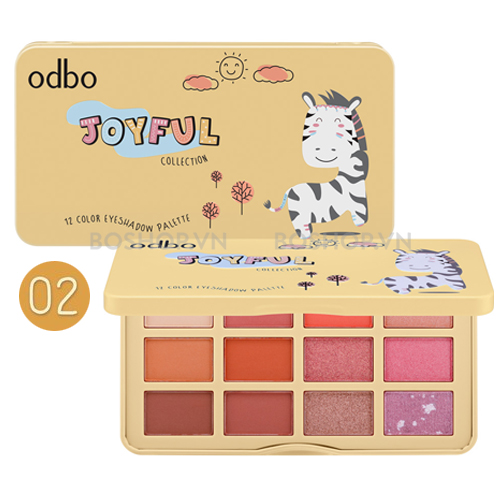 Bảng Phấn Mắt Nhũ 12 Ô Odbo Joyful Collection OD298-2