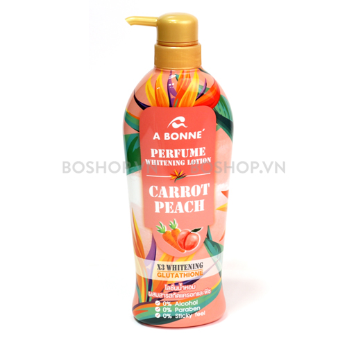 Dưỡng Thể A Bonné Perfume Whitening Lotion Carrot Peach 500ml