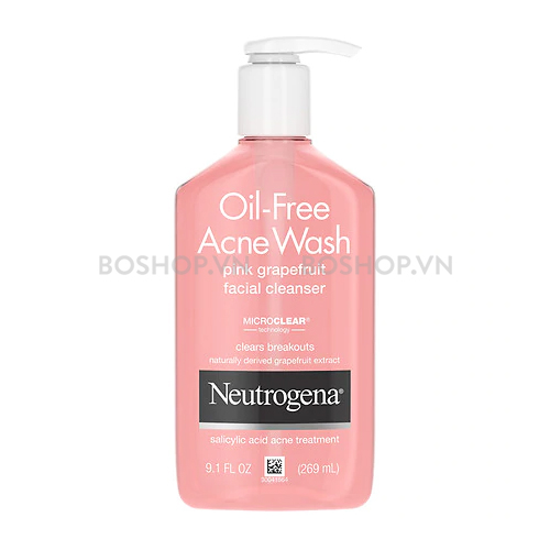 Sữa Rửa Mặt Neutrogena Oil-Free Acne Wash Pink Grapefruit 269ml