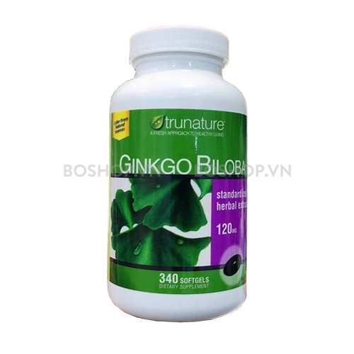 Mua Viên Uống Bổ Não Trunature Ginkgo Biloba 120mg 340 Viên giá 430,000 trên Boshop.vn