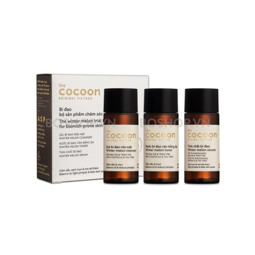 Mua Bộ Sản Phẩm Chăm Sóc Da Mụn Cocoon Bí Đao Set 3 Món giá 125,000 trên Boshop.vn