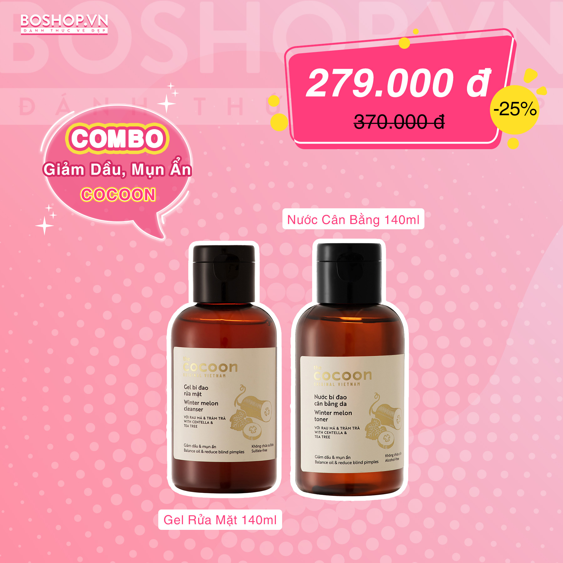 combo-giam-dau-mun-an-cocoon-gel-rua-mat-140ml-nuoc-can-bang-140ml-