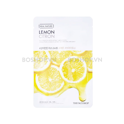 Mặt Nạ Giấy The Face Shop Real Nature Lemon Citron