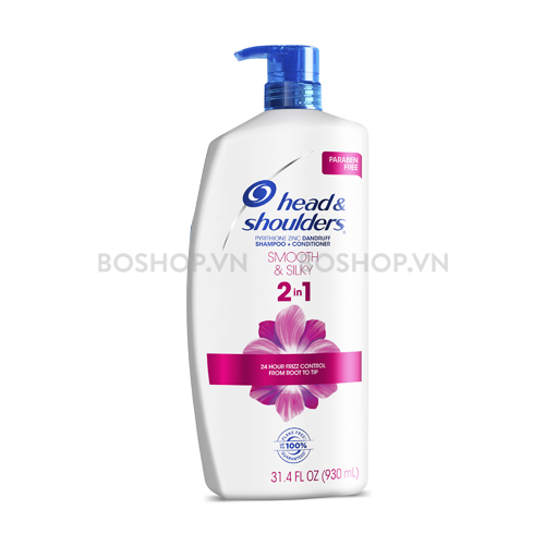 Mua Dầu Gội Xả Trị Gàu Head & Shoulders 2In1 Smooth & Silky 930Ml Giá  380,000 Trên Boshop.Vn