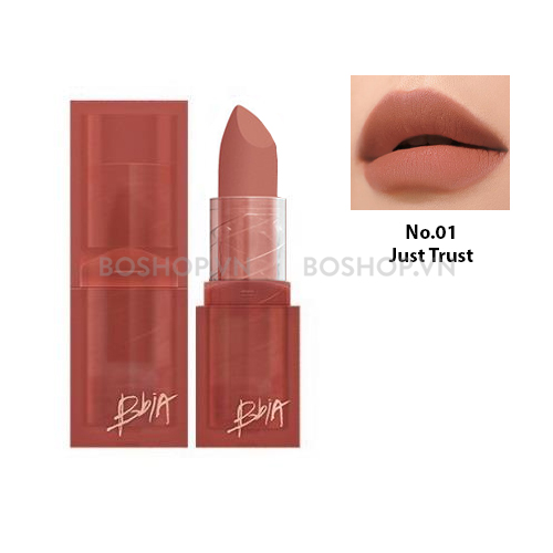 Son Thỏi Lì Bbia Last Powder Lipstick No.01 Just Trust