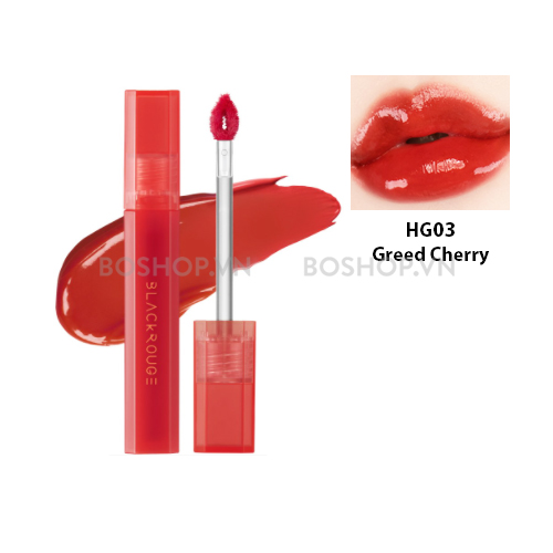 Son Tint Bóng Black Rouge Half N Half Water Glow #HG03 Greed Cherry