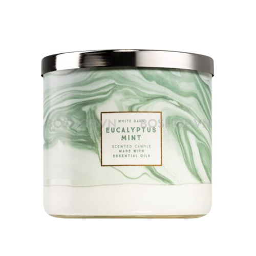 Nến Thơm Bath & Body Works White Barn Eucalyptus Mint 411g