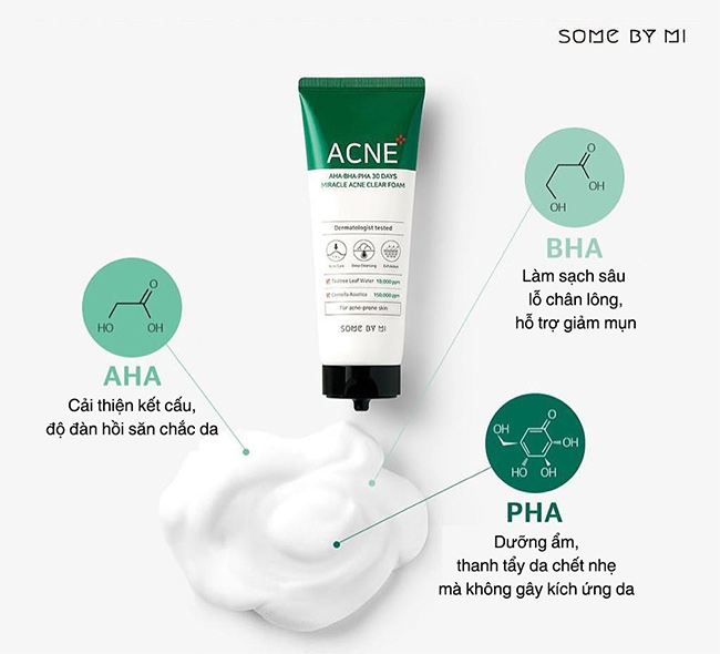 Sữa rửa mặt trị mụn Some By Mi Acne