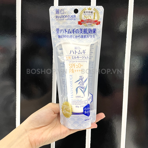 Hatomugi The UV Milky Gel SPF50+ PA++++