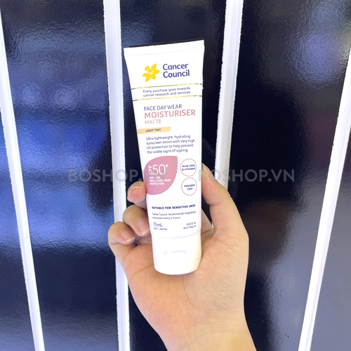 Cancer Council Face Day Wear Moisturizer Matte Light Tint SPF50+