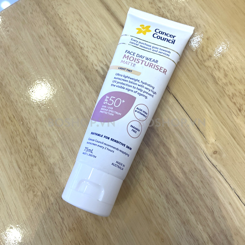 Cancer Council Face Day Wear Moisturizer Matte Light Tint SPF50+ 1