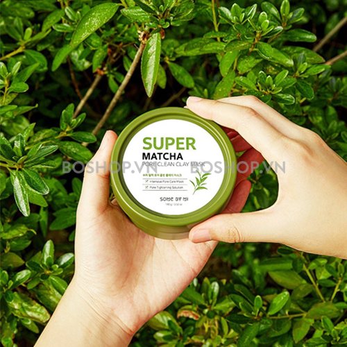 Mặt nạ đất sét làm sạch lỗ chân lông Some By Mi Super Matcha Pore Clean Clay Mask 100g