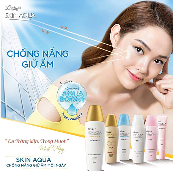 kem chống nắng sunplay skin aqua