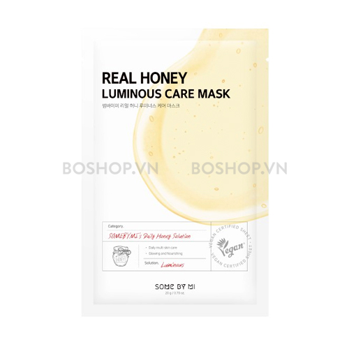 Mặt Nạ Giấy Some By Mi Real Honey Luminous Care Mask 20g