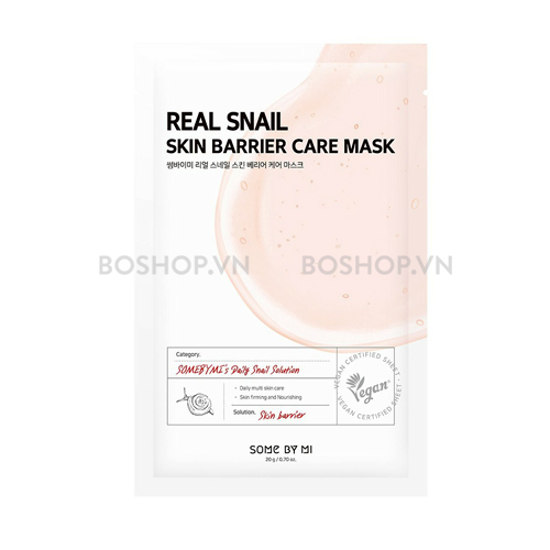 Mặt Nạ Giấy Some By Mi Real Snail Skin Barrier Care Mask 20g