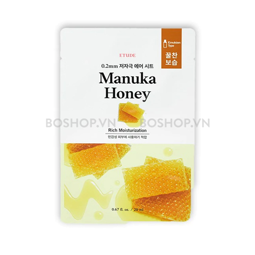 Mặt Nạ Dưỡng Ẩm Etude House 0.2 Therapy Air Mask Manuka Honey