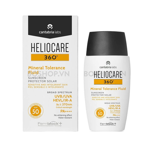 Kem Chống Nắng Heliocare 360 Mineral Tolerance Fluid SPF50 PA++++ 50ml