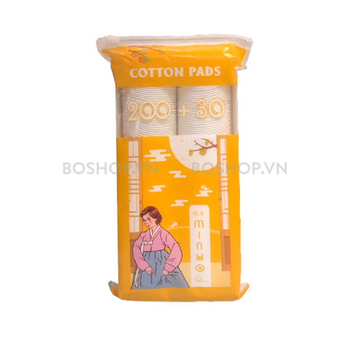 Bông Tẩy Trang Minho Cotton Pads 200 + 30 Miếng