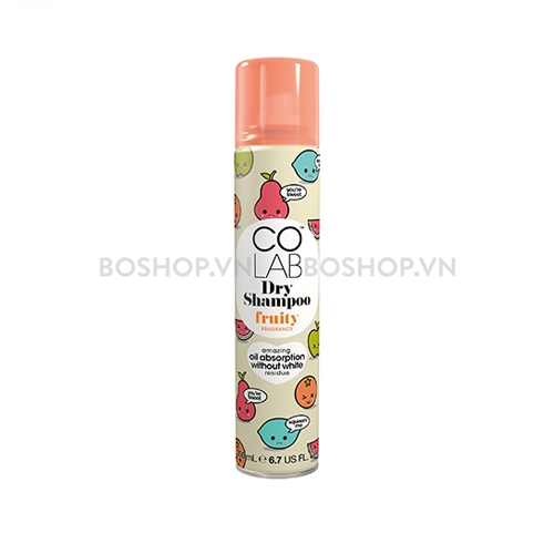 Dầu Gội Khô Colab Dry Shampoo Fruity Fragrance 200ml