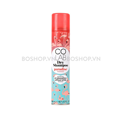 Dầu Gội Khô Colab Dry Shampoo Paradise Fragrance 200ml