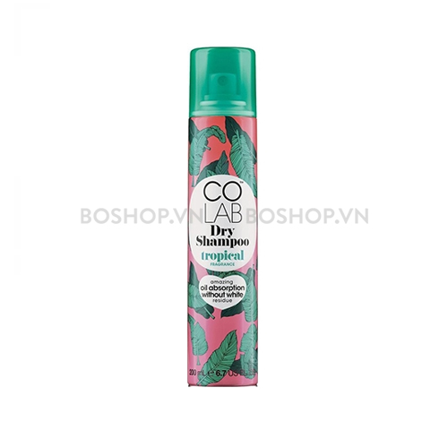 Dầu Gội Khô Colab Dry Shampoo Tropical Fragrance 200ml